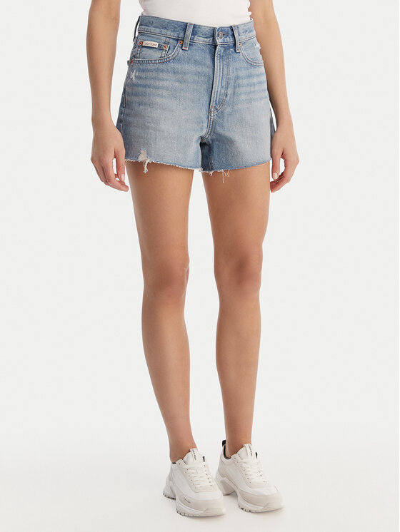 Calvin Klein Jeans Calvin Klein Jeans Džínsové šortky LV047F765G Modrá Straight Fit