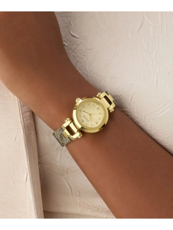 Guess Guess Zegarek GW1021L2 Beżowy