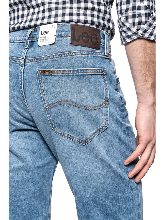 Lee Lee Jeansy AUSTIN Niebieski Straight Fit