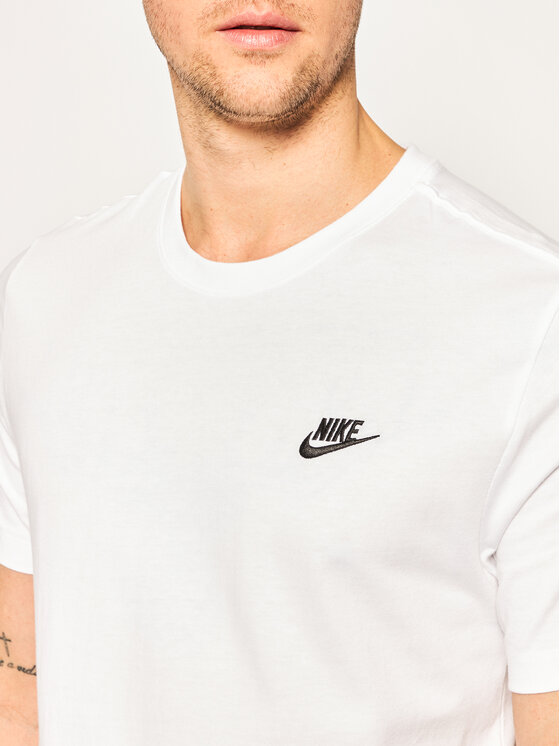 Nike Nike T-Shirt Sportswear Club AR4997 Biały Standard Fit