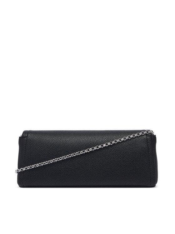 Calvin Klein Calvin Klein Дамска чанта Emblem Hw Pebble Clutch LV04F3740G Черен