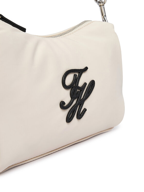 Tommy Hilfiger Tommy Hilfiger Handtasche Th Elevated Nylon Mini Crossover AW0AW18623 Creme