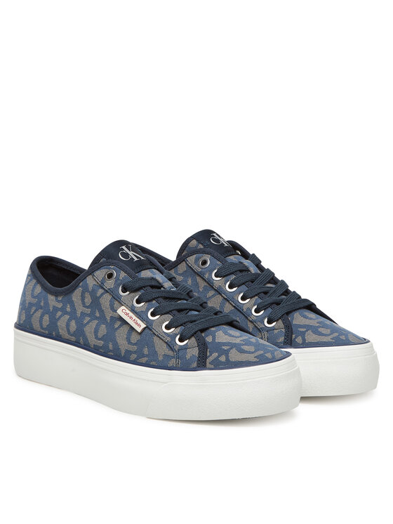 Calvin Klein Jeans Calvin Klein Jeans Tenisice Vulc Flatf Jacquard YW0YW01965 Tamnoplava