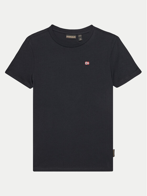 Napapijri T-Shirt Salis SS 2 NP0A4GEH0411 D Czarny Regular Fit