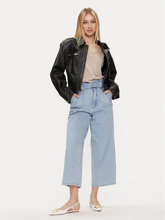 Morgan Morgan Bluza 241-MCHRIS Bež Relaxed Fit