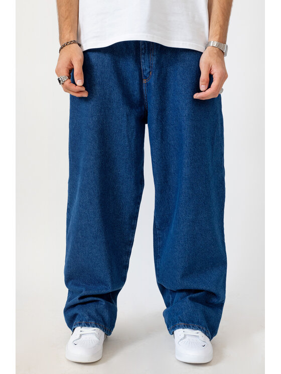 Kamuflage Kamuflage Jeansy Way Too Big Niebieski Baggy Fit