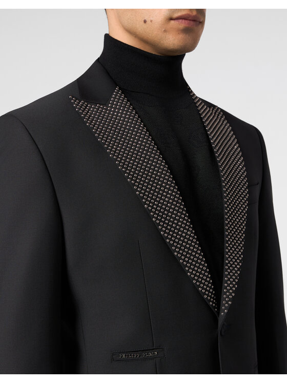 PHILIPP PLEIN PHILIPP PLEIN Marynarka 31286 Czarny Regular Fit