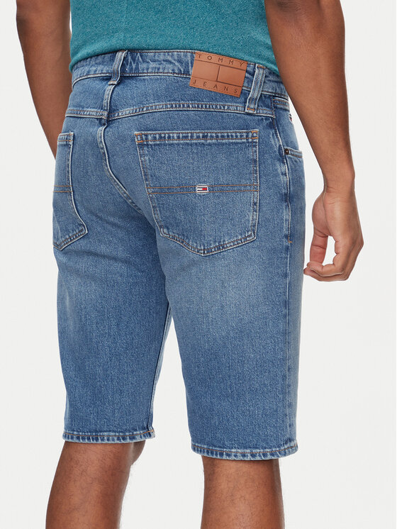 Tommy Jeans Tommy Jeans Džínsové šortky Ronnie DM0DM18792 Modrá Slim Fit