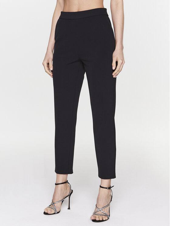 PINKO Pinko Pantaloni din material Parana 100137 A0HC Negru Slim Fit