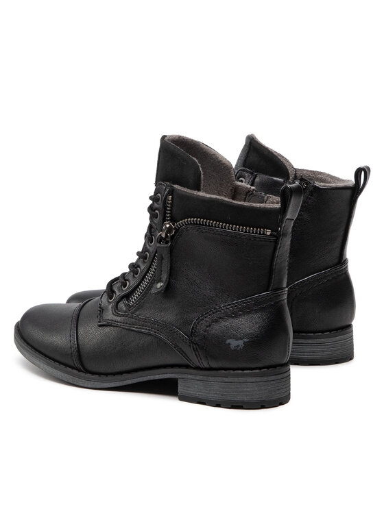 Mustang 1265-524 Stivaletto Donna Con Lacci E Cerniera – Tacco A Blocco