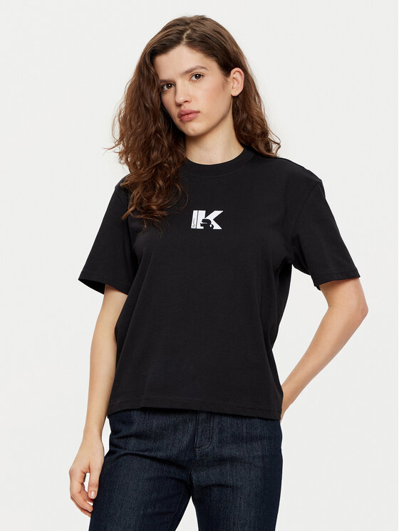 Karl Lagerfeld Jeans Karl Lagerfeld Jeans T-Shirt A1W17031 Černá Regular Fit