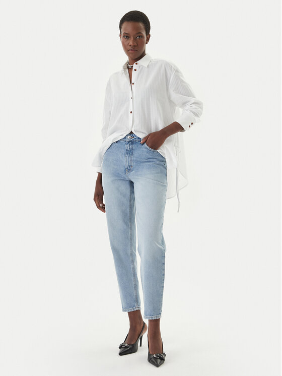 HUGO HUGO Jeansy Garlene 50556975 Błękitny Mom Fit