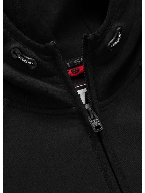 PITBULL PITBULL Bluza ADCC Fuchsia Czarny Regular Fit