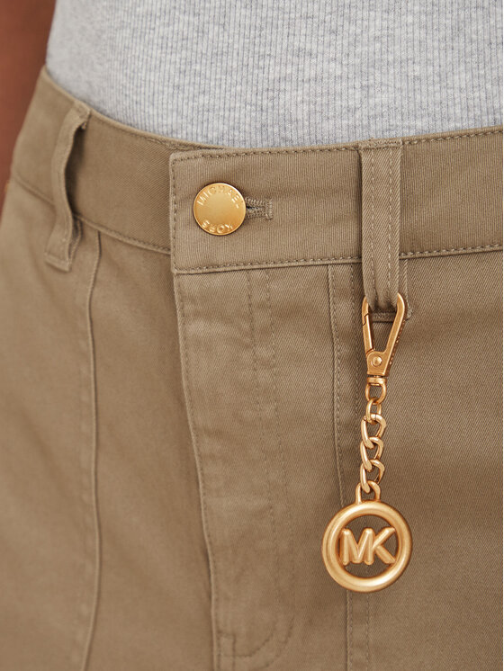 MICHAEL Michael Kors MICHAEL Michael Kors Карго панталони MT631013X6 Тъмнобежов Wide Leg