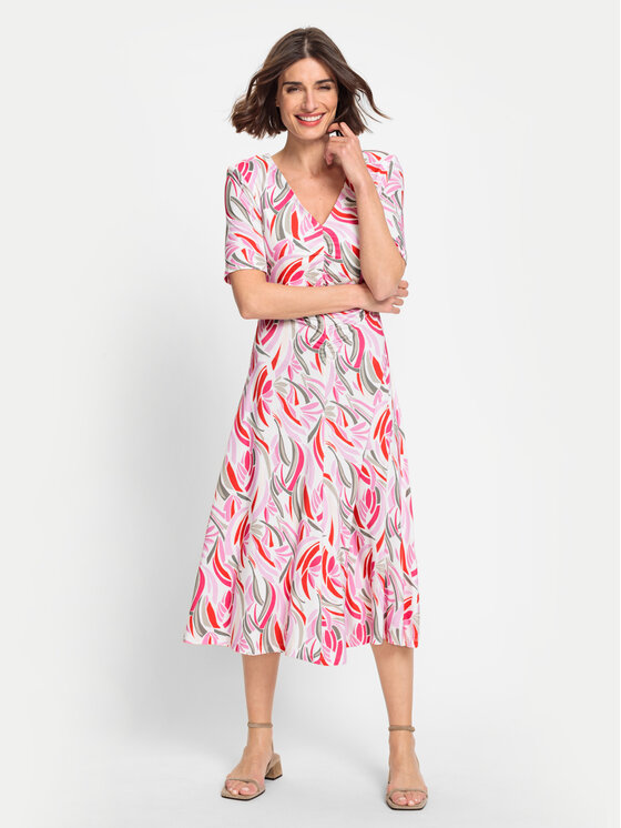 Olsen Olsen Ежедневна рокля 13001759 Цветен Regular Fit