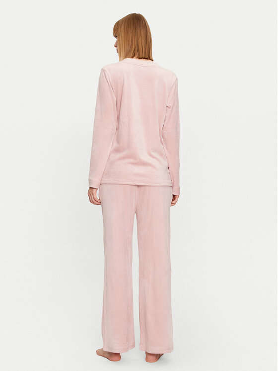 Selmark Selmark Pijama Polar Soft P6273 Roz Regular Fit