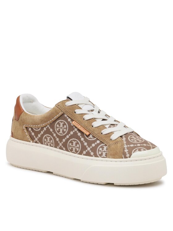 Tory Burch Tory Burch Снікерcи Monogram Ladybug 150229 Коричневий