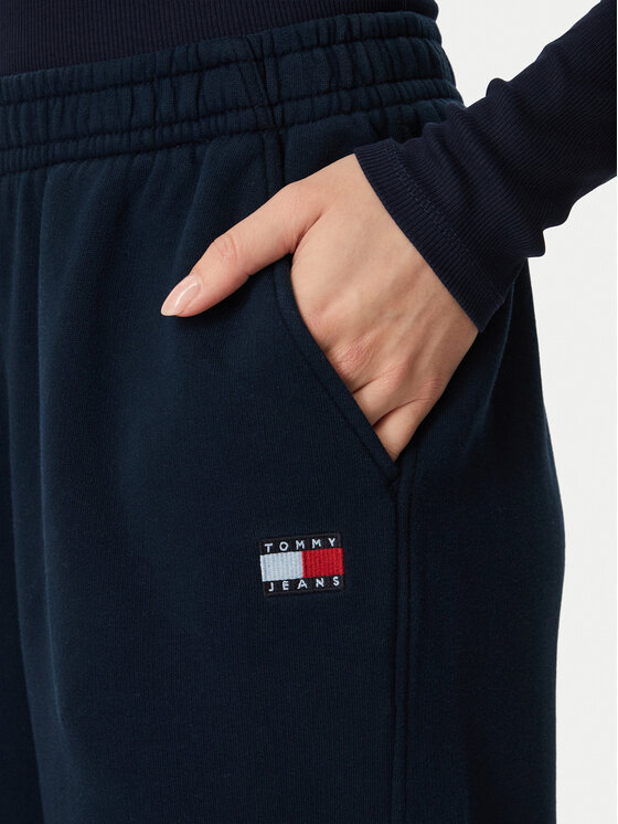 Tommy Jeans Tommy Jeans Spodnie dresowe Badge DW0DW23536 Granatowy Regular Fit