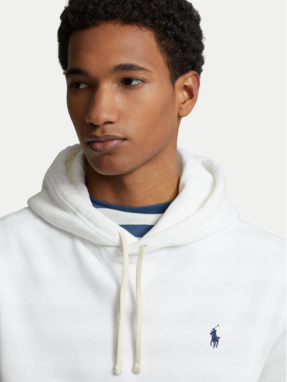 Polo Ralph Lauren Polo Ralph Lauren Bluza Fleece 710766778009 Biały Regular Fit
