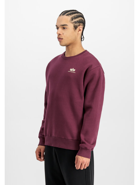 Alpha Industries Alpha Industries Bluza Basic Small Logo Sweatshirt Czerwony Regular Fit