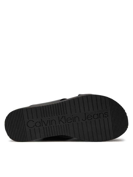 Calvin Klein Jeans Calvin Klein Jeans Papucs Flatform Cross Mg Uc YW0YW01349 Fekete