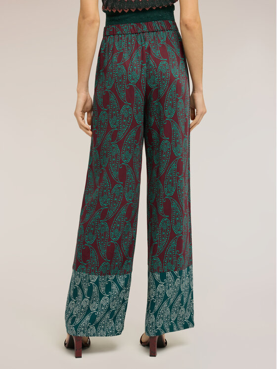 Motivi Motivi Pantaloni di tessuto P001W000843N001 Verde Over Fit