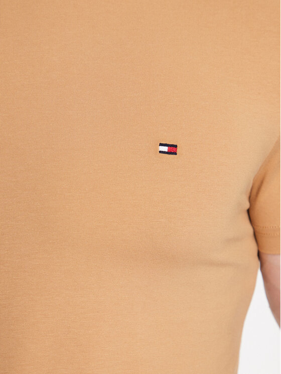 Tommy Hilfiger Tommy Hilfiger Тишърт MW0MW10800 Бежов Slim Fit
