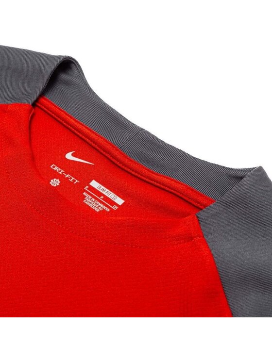 Nike Nike T-Shirt Strike Dri-Fit Czerwony Regular Fit