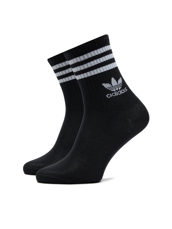 adidas adidas Set od 3 para unisex visokih čarapa Mid Cut Crew IL5022 Crna