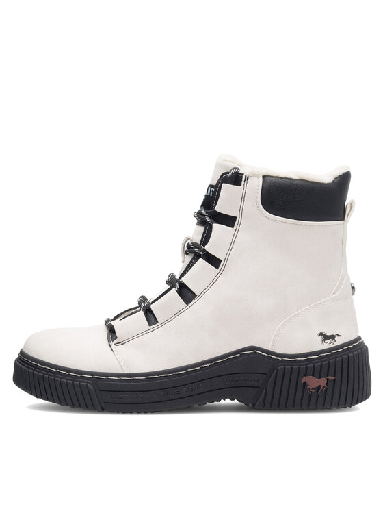 Mustang Mustang Botine 1436-605-203 Alb