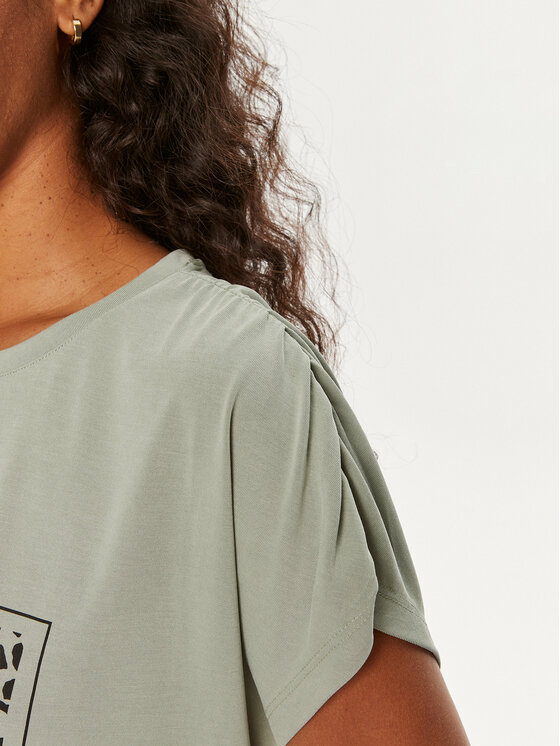 ONLY ONLY T-krekls Free 15293567 Zaļš Regular Fit