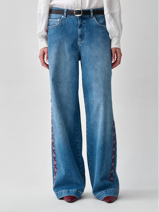 TATUUM TATUUM Jeansy DOBRAWA 1 Granatowy Wide Fit