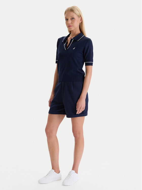 Nautica Nautica Pulover W126-NALPO-1004-19X Mornarsko modra Regular Fit