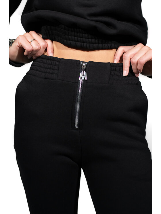 MANDRAGORA MANDRAGORA Pantaloni da tuta cudowronka Nero Slim Fit