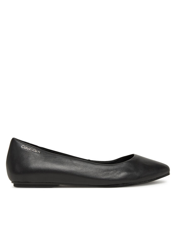 Calvin Klein Calvin Klein Ballerinas Flat Mary Jane - Lth HW0HW02341 Schwarz