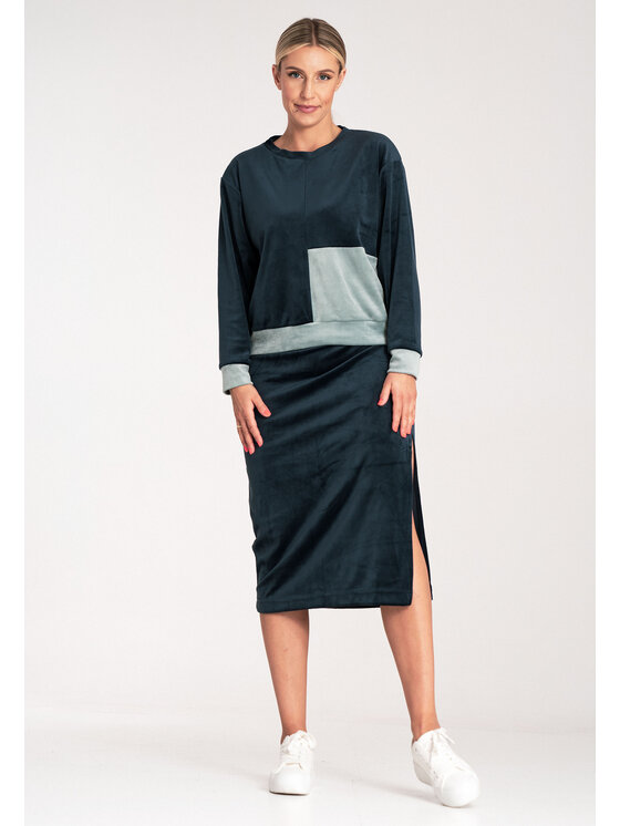 FIGL FIGL Tepláková souprava M1036 Tmavomodrá Regular Fit