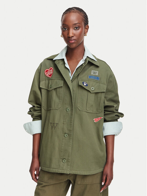 Weekend Max Mara Weekend Max Mara Πουκαμισοτζάκετ Razza 2625086011 Χακί Regular Fit