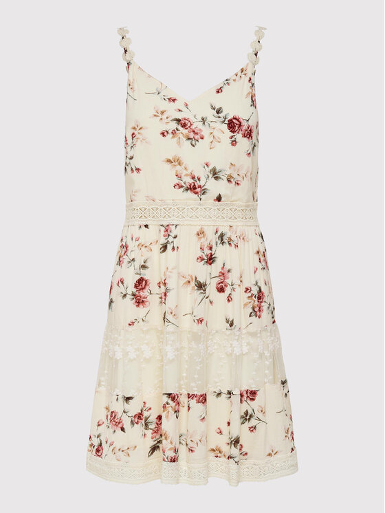 ONLY ONLY Vasarinė suknelė Karmen 15177478 Smėlio Regular Fit