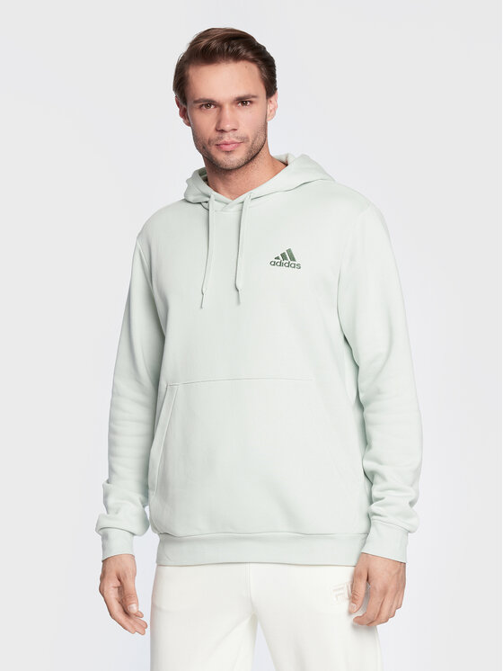 adidas adidas Mikina Essentials HL2275 Zelená Regular Fit
