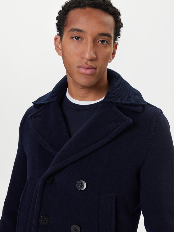 Paul&Shark Paul&Shark Wollmantel 15312361 Dunkelblau Regular Fit
