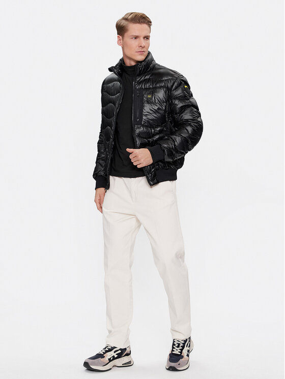 Blauer Blauer Зимова куртка 23WBLUC03004 Чорний Regular Fit