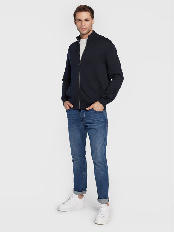 Armani Exchange Armani Exchange Kardigan 8NZE4D ZM8CZ 1510 Granatowy Regular Fit