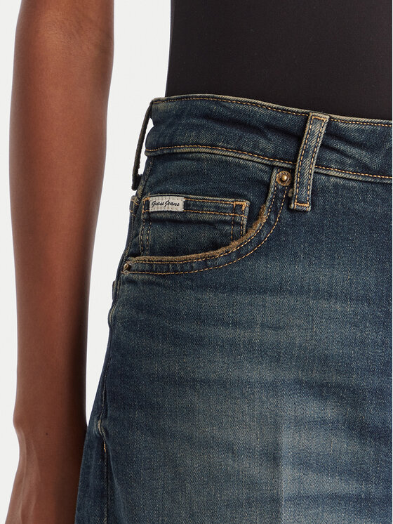 Guess Jeans Guess Jeans Jeansy W5BA2Z D5RAB Tmavomodrá Wide Leg