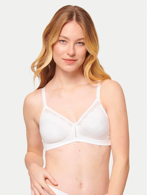 Triumph Podprsenka Bralette Cotton Beauty 10094814 Biela
