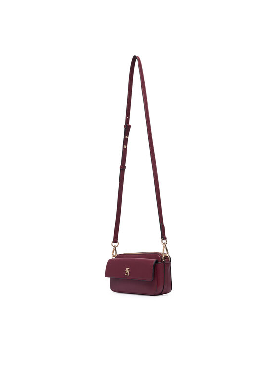 Tommy Hilfiger Tommy Hilfiger Дамска чанта Th Icon Camera Bag AW0AW18721 Бордо