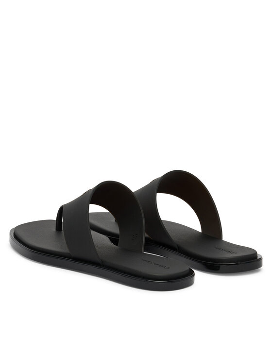 Calvin Klein Calvin Klein Čības uz pirksta Jelly Sandal Thong Mat Tran Tpu HW0HW02964 Melns