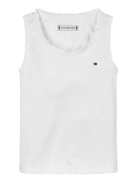 Tommy Hilfiger Tommy Hilfiger Top Essential KG0KG08588 S Bianco Regular Fit