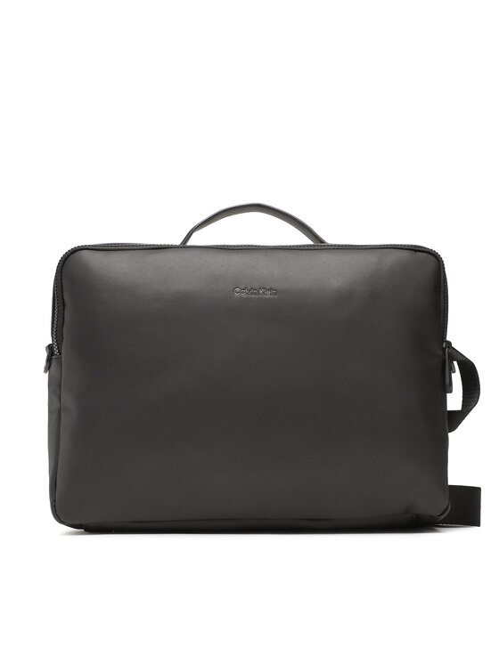 Geantă pentru laptop Calvin Klein Ck Must Pique 2G Cony Laptop Bag K50K510260 Negru