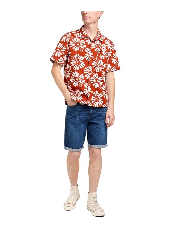 Lee Lee Szorty jeansowe 112350161 Niebieski Regular Fit