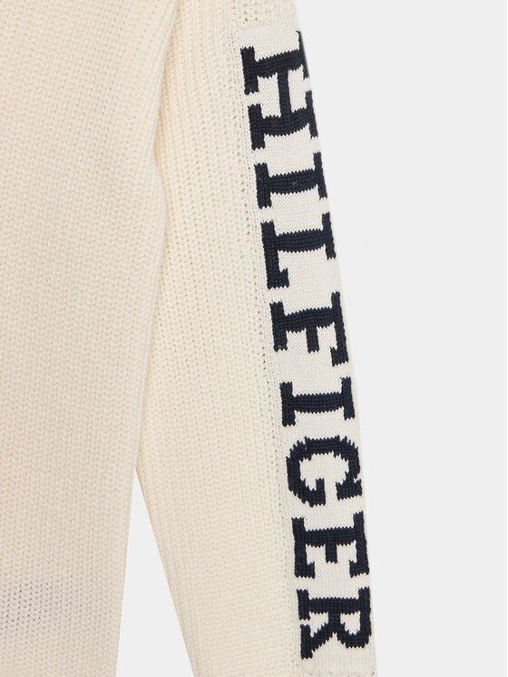 Tommy Hilfiger Tommy Hilfiger Džemperis Monotype KB0KB08364 D Écru Regular Fit